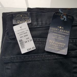 Men's Lucky Brand Classic Fit Black Jeans 34x32